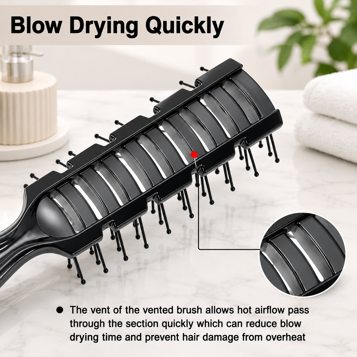 Vented Blow Dry Styling Hair Brush